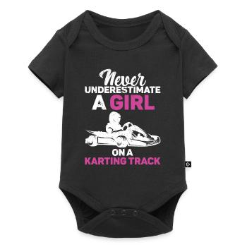 Faire du karting - Body à manches courtes Premium Bébé - noir - Devant