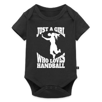 Handball Femmes Handball Joueur Handball Femme - Body à manches courtes Premium Bébé - noir - Devant