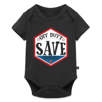 Lifeguard Off Duty Save Yourself - Baby Premium short-sleeve bodysuit - black - Front