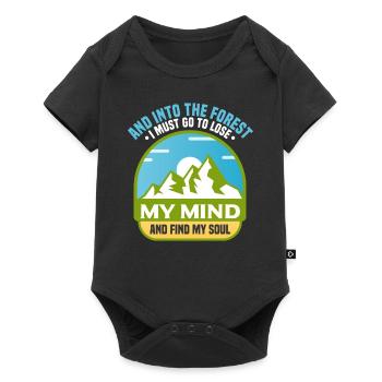 Et dans la forêt, trouve mon âme - Body à manches courtes Premium Bébé - noir - Devant