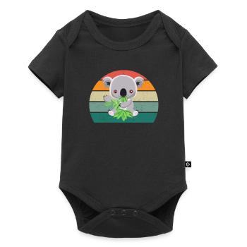 Koalas Koala Bear Australia Marsupial Pouch Koala - Body à manches courtes Premium Bébé - noir - Devant