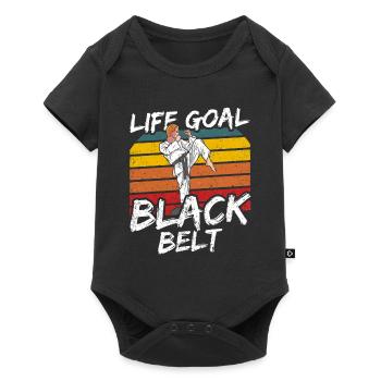 Objectif de vie: Ceinture noire Ceinture noire MMA Gur - Body à manches courtes Premium Bébé - noir - Devant