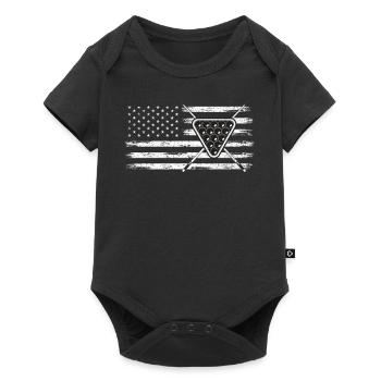 Billard Lustiger Spruch & Herren Snooker Design - Baby Premium Kurzarmbody - Schwarz - Vorne