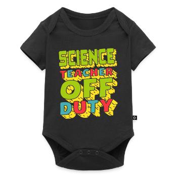 Professeur de sciences OFF Duty Retro Teacher Designs - Body à manches courtes Premium Bébé - noir - Devant