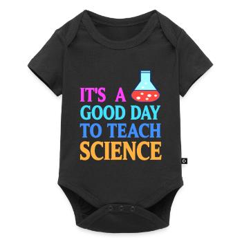 Une bonne journée pour enseigner la science rétro professeur de sciences - Body à manches courtes Premium Bébé - noir - Devant
