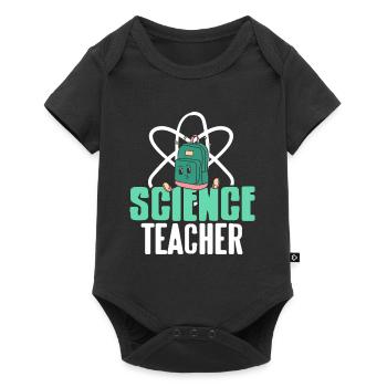 Professeur de sciences Mignon Rétro Teacher Designs - Body à manches courtes Premium Bébé - noir - Devant