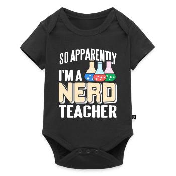 Donc, apparemment, je suis un professeur nerd drôle de science - Body à manches courtes Premium Bébé - noir - Devant