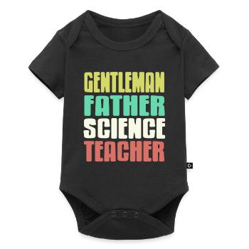 Gentleman Père Professeur de sciences Professeur rétro - Body à manches courtes Premium Bébé - noir - Devant