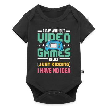 video Games i have no idea Gaming Design - Baby Premium short-sleeve bodysuit - black - Front