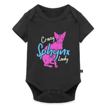 Crazy Sphynx Lady Ever Kitten Pet Owner - Baby Premium short-sleeve bodysuit - black - Front