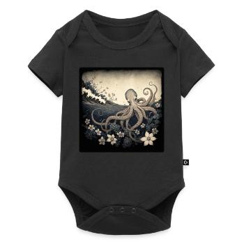 Octopus - Baby Premium short-sleeve bodysuit - black - Front