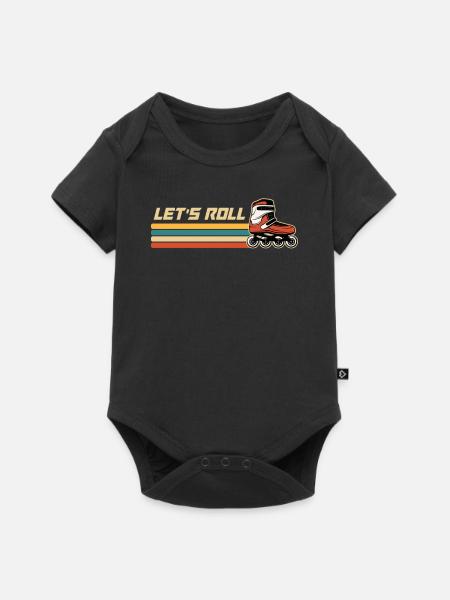 Inlineskating Inlineskater Geschenk - Baby Premium Kurzarmbody - Schwarz