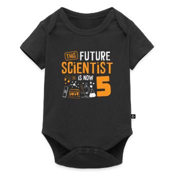 This future scientist is now celebrating - Baby Premium short-sleeve bodysuit - black - Front