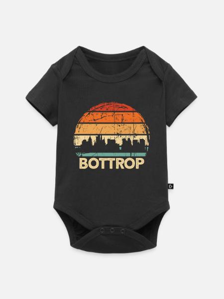 Bottrop - Baby Premium Kurzarmbody - Schwarz