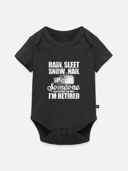 Ruhestand Postbeamter - Baby Premium Kurzarmbody - Schwarz