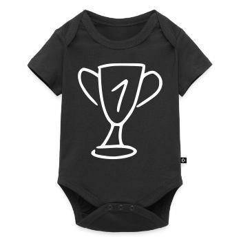 Coupe Dessin Gagner Croquis Blanc - Body à manches courtes Premium Bébé - noir - Devant