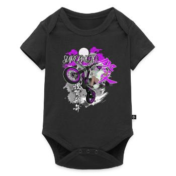 Supermoto / Supermotard / Supermoto Wheelie Biker - Body à manches courtes Premium Bébé - noir - Devant