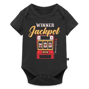 Machine à sous, Jeux d’argent, Machine à sous - Body à manches courtes Premium Bébé - noir - Devant