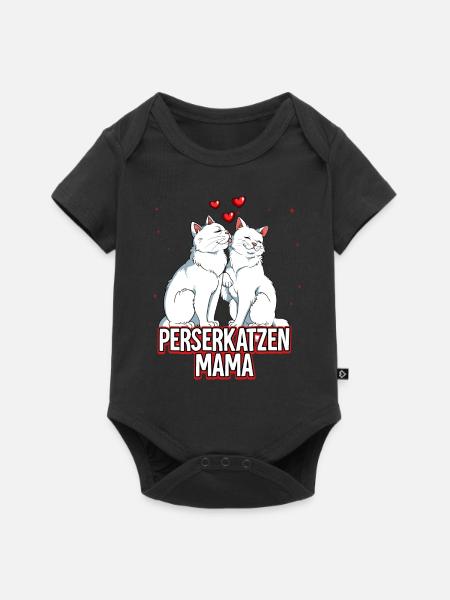 Perserkatzen Mama - Baby Premium Kurzarmbody - Schwarz