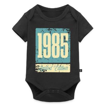 1985 Anniversaire de naissance Année de naissance - Body à manches courtes Premium Bébé - noir - Devant
