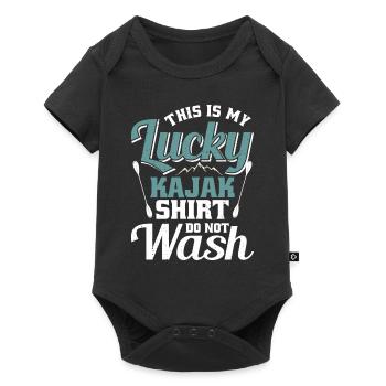 Das Ist Mein Glücklicher Kajak, Der - Baby Premium Kurzarmbody - Schwarz - Vorne