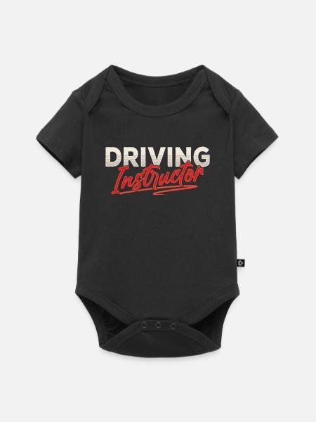 Fahrlehrer Fahrschule Fahrstunde Fahrschüler - Baby Premium Kurzarmbody - Schwarz