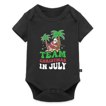 L’équipe Weihnachten Im Juli Santa Christmas en juillet - Body à manches courtes Premium Bébé - noir - Devant