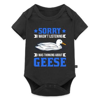 Geese Gift Goose Farmer Goose Goose - Baby Premium short-sleeve bodysuit - black - Front