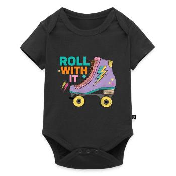 Patins - Body à manches courtes Premium Bébé - noir - Devant