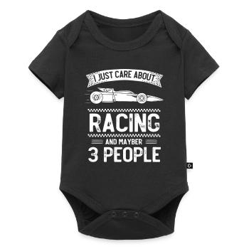 Slot Car Racing - Baby Premium short-sleeve bodysuit - black - Front