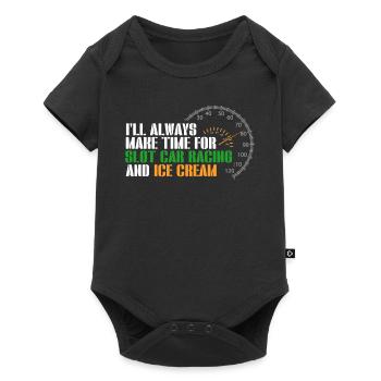 Slot Car Racing - Baby Premium short-sleeve bodysuit - black - Front