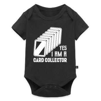 Yes, I Am A Card Collector TCG Trading Cards - Baby Premium Kurzarmbody - Schwarz - Vorne