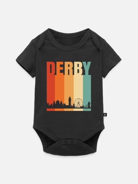 Derby - Baby Premium Kurzarmbody - Schwarz