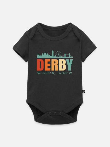 Derby - Baby Premium Kurzarmbody - Schwarz