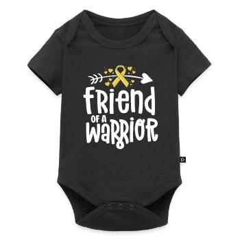 Friend Of A Warrior Support Team Childhood Cancer - Baby Premium short-sleeve bodysuit - black - Front