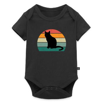 Cat Kitten Cat Mama Cat Daddy Mistress Cat - Baby Premium short-sleeve bodysuit - black - Front