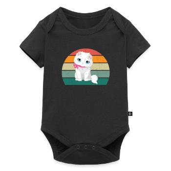 Cat Kitten Cat Mama Cat Daddy Mistress Cat - Baby Premium short-sleeve bodysuit - black - Front