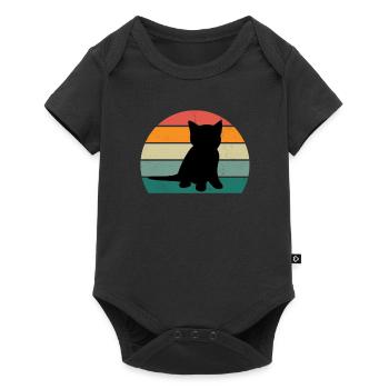 Cat Kitten Cat Mama Cat Daddy Mistress Cat - Baby Premium short-sleeve bodysuit - black - Front