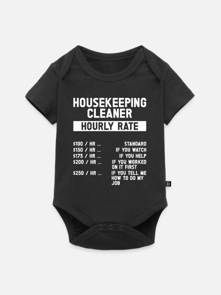 Haushalt - Baby Premium Kurzarmbody - Schwarz