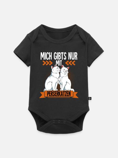 Perserkatze - Baby Premium Kurzarmbody - Schwarz