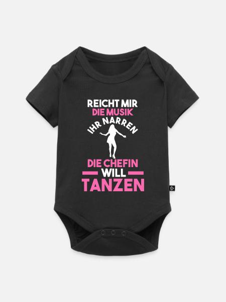 Tanzen Party Musik Tänzer - Baby Premium Kurzarmbody - Schwarz