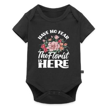 Fleuriste N’ayez pas peur Fleuriste - Body à manches courtes Premium Bébé - noir - Devant