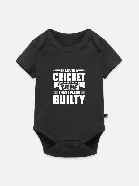 Cricket - Baby Premium Kurzarmbody - Schwarz
