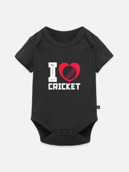 Cricket - Baby Premium Kurzarmbody - Schwarz