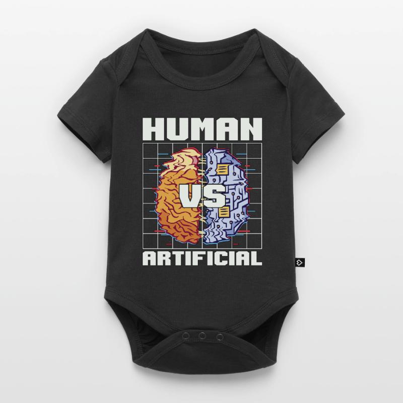 Artificial Intelligence Human VS Engineer Robotics Baby Premium short-sleeve bodysuit
