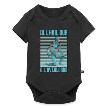 Artificial Intelligence All Hail Our A.I Engineer - Baby Premium Kurzarmbody - Schwarz - Vorne