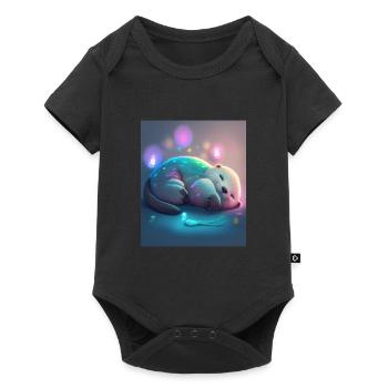 Otter Pet Owners Funny Sleepyhead Otter - Baby Premium short-sleeve bodysuit - black - Front