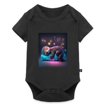 Otter Pet Owners Funny Sleepyhead Otter - Baby Premium short-sleeve bodysuit - black - Front