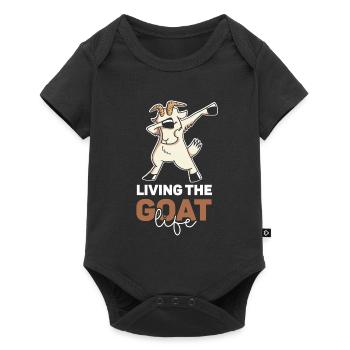 Chèvres Vie Animal Chèvre Chèvre domestique Amoureux - Body à manches courtes Premium Bébé - noir - Devant