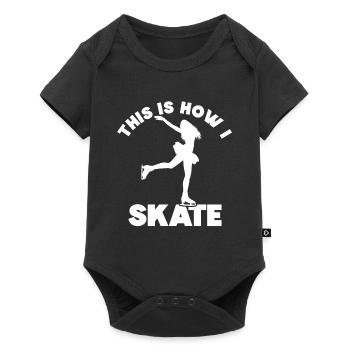 Patinage - Body à manches courtes Premium Bébé - noir - Devant